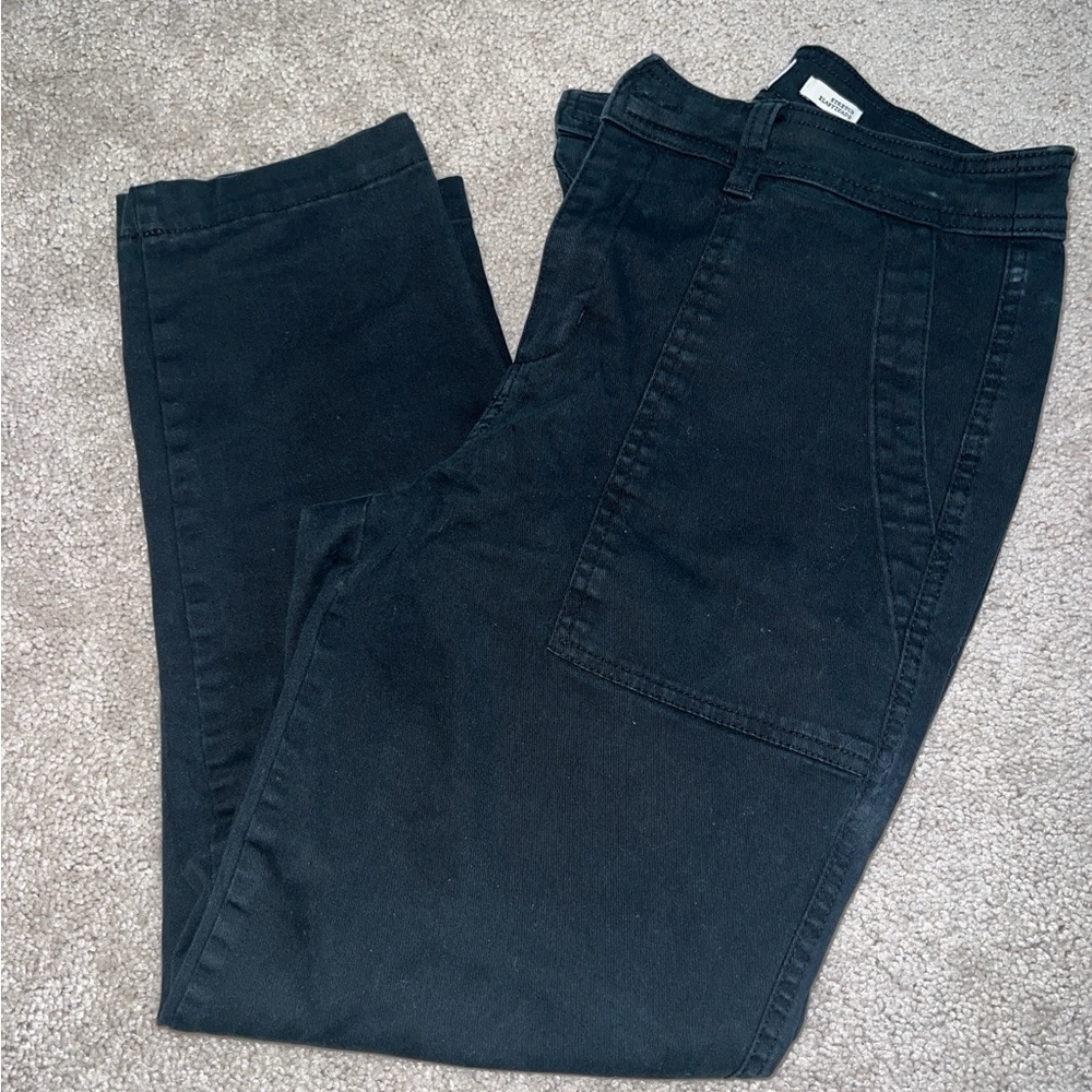 A New Day Black Stretch straight leg pants